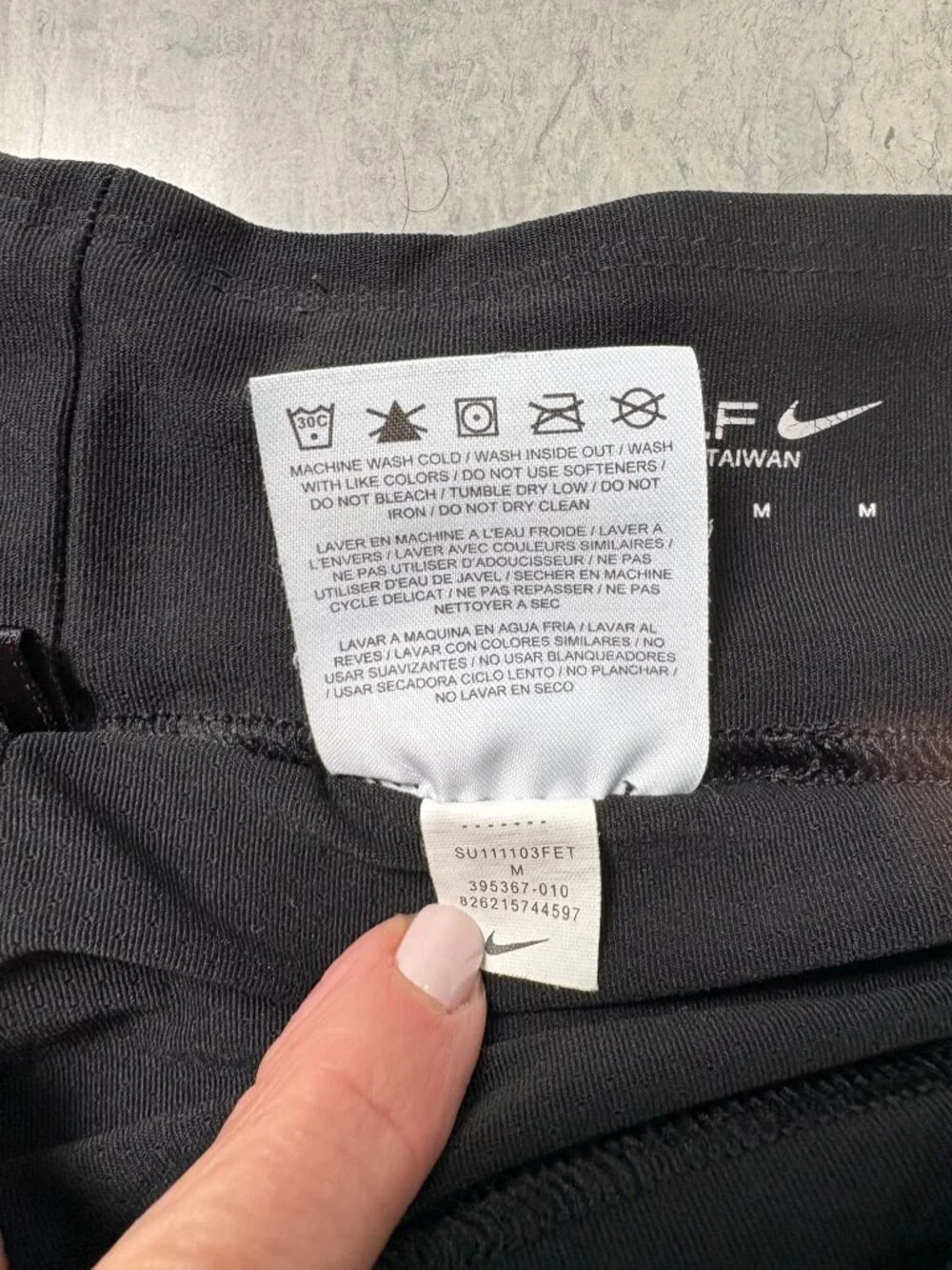Nike Golf Dri-FIT Tennis Pickleball Skort Black Size Medium